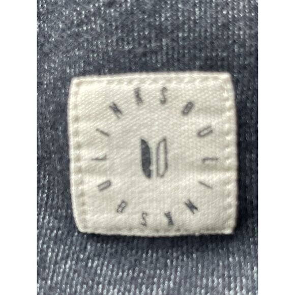 Linksoul Men’s Medium 1/4 Zip Pullover Mock Neck Heathered Navy Blue - Picture 5 of 10